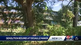 Demolition resumes at blighted Degaulle Manor in Algiers