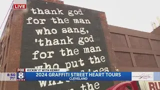 Explore Cleveland street art - Kenny previews 2024 Graffiti Street Heart Tour