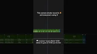 📸 Camera Shutter Sound Effect &ndash; Free Download for Videos & Reels! #creativeediting #motiondesign