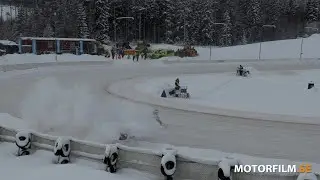2026-01-31 FIM Ice Speedway World Championship, Qualifying Round, &Ouml;rnsk&ouml;ldsvik, Sweden, Heat12 Crash