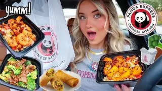 Trying PANDA EXPRESS DISHES I've NEVER TRIED BEFORE!