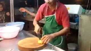 Entertaining chef at work