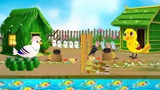 part 1 🐦 Cute Birds Flying in the Sky | Fun Cartoon Animation for Kids 🕊️