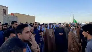 عراضة الحمادنه بيت العجيل الئ الساده البطاط في فاتحه المرحوم سيد جواد البطاط