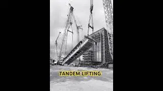 Tandem Lifting - Using Two Crane #crane #rigging