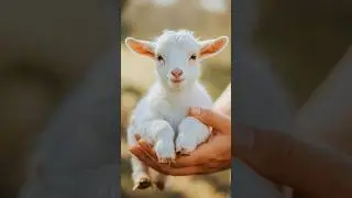 Tiny goat, big voice! #babygoat #goatsound #cutegoat #cute #shorts