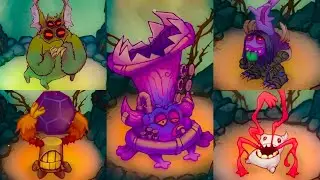 ALL Monsters Fanmade Panic Cavern New Monsters vs Ewubbz Monsters | My Singing Monsters