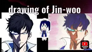 Drawing of Jin-woo from solo leveling#animedrawing 