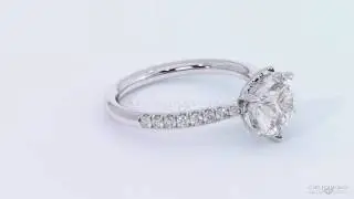Beautiful engagement rings - The Cape Diamonds' Watsonia Flower Side Stone Diamond Engagement Ring