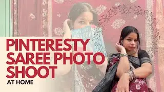 GRWM for a Home Pinterest Saree Photoshoot 💄✨ | Winter Vacation Day 2