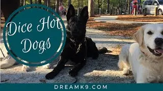 How to dice hot dogs to use as rewards in dog training - DreamK9.com