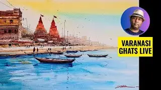 Varanasi Ghats Come Alive | Live Art Demo by Sankar Thakur