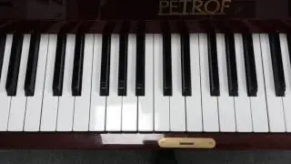 The B Major Scale - Piano - One Octave