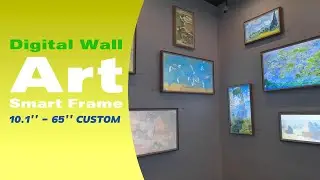 Smart Digital Art Frame | Wooden Frame Design | Custom Size 10&ndash;65 Inch