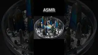 Crystallization of Metals in Silver Pool Part 32 #MetalTransformation #ASMRCrystals #Shorts