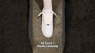 Air Force 1 Chunky Laceswap #sneakers #airforce