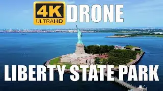 4K Drone Liberty State Park