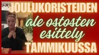 Sinsayn ale joulukoristeiden ostosten esittely