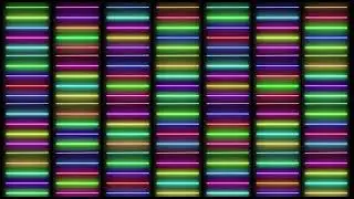 Club Visuals 1087 - Neon Color Lines Animated Background Video