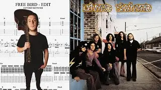 Lynyrd Skynyrd - Free Bird (Short Version) GUITAR COVER + PLAY ALONG TAB + SCORE