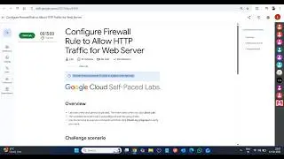 Configure Firewall Rule to Allow HTTP Traffic for Web Server || Lab Solution || Google Arcade 2026