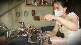 The talented 18-year-old girl helped the young man revive his long-broken TV. That's wonderful!