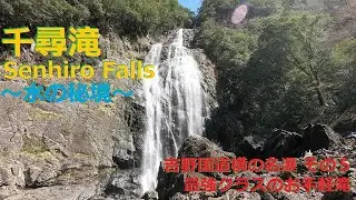 千尋滝 Senhiro Falls ・【奈良吉野 上北山村】吉野国道横の名瀑その５！最強クラスのお手軽滝！～水の秘境～