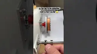 Slow Motion Guitar Pickup Winding #guitarpickups #electricguitar #diy #handwound