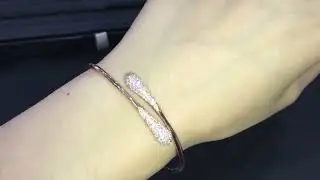 Diamond Wrap Cuff Bangle_zs497