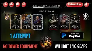 Nightmare Tower 80 & Reward 🎮 Mortal Kombat Mobile/MK Mobile/MKM #mortalkombatmobile #mkmobile #mkm