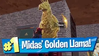 Search Midas&rsquo; Golden Llama between a Junk Yard, Gas Station and an RV Campsite Location - Fortnite