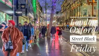 London Oxford Street Black Friday. Londoners crowd