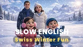 Winter Fun in Switzerland | Easy English Story - Level A2 | Essa Daily English