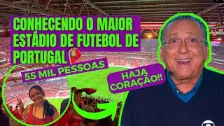 ASSISTINDO JOGO NO MAIOR ESTÁDIO DE FUTEBOL DE PORTUGAL: Estádio da Luz #vidaemportugal #lisboa
