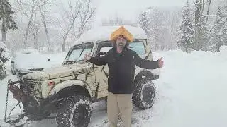 Blizzard of 2024 with BILLY the Suzuki Samurai Plow Truck!