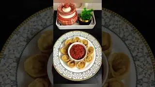 Chicken Momos Simple Design🥟 using wheat flour🌾 #momos #chickenmomos  #wheatmomos #healthy #steamed