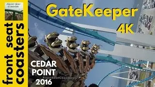 Cedar Point 2016 GateKeeper POV 4K Roller Coaster On-Ride Back Seat Right Steel B&M Wing Coaster