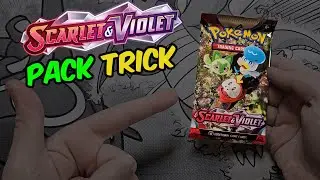 Scarlet and Violet TCG Pack Trick Tutorial: Pokemon Trading Card Game