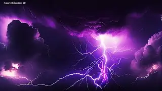 Расслабляющая атмосфера дождя, грома и молнии для сна ☔ HD-видео природы ⛈️Звуки сильной грозы