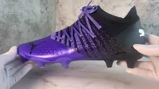 Футбольная обувь .Бутсы Puma Future Z 1.3 черный/фиолетовый