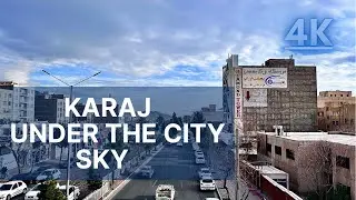 IRAN,KARAJ,GOHARDASHT 2022 | Beautiful Scenery of City And Traffic Sounds for Sleep | 4K Video