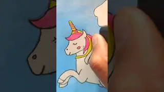Unicorn flying horse#short#artwork💖#painting🎨✨@SKETCH-BOOK_07