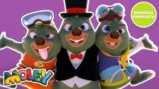 Moley: Os tr&ecirc;s cavaleiros de Moletown 🤹&zwj;♂️ | Epis&oacute;dio Completo | Desenho Infantil
