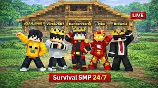 🚨 LIVE! New Epic Team | Minecraft Survival SMP 24/7
