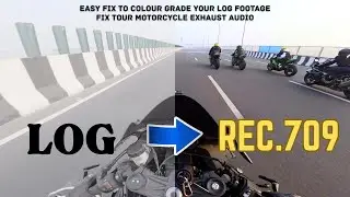 Basic Colour Grading & Audio Fix for Riding Videos | LOG to Rec.709 Explained
