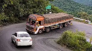 A Single Mistake Can Kill | Deadliest Ghat Road Truck Ride | Terrifying Ghat | Trucks In Mud