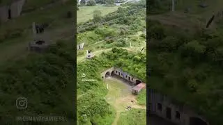 Amazing history of fort near Dunkirk - can you spot the WW2 bunkers from above? #history #ww2
