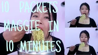 10 PACKETS MAGGIE IN 10 MINUTES *failed || Biri Dungam