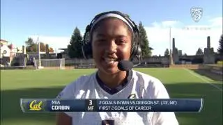 Cal Women's Soccer: Mia Corbin on two-goal game: 'I didn't even think it was going in'