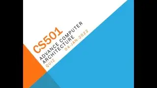 CS501 Advance Computer Architecture Quiz No 1 Solution